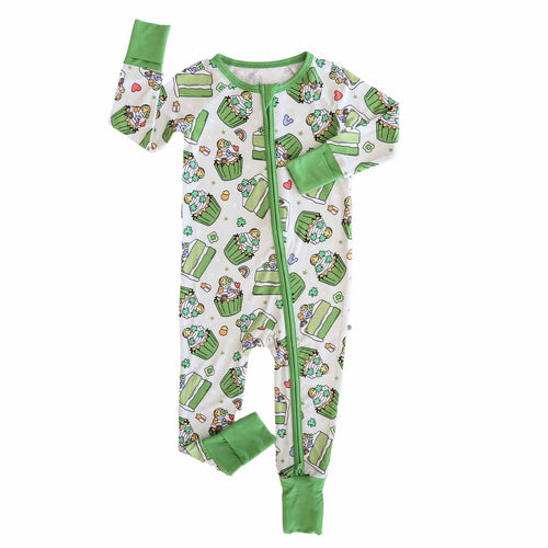 Shamrock Sweets Convertible Zip Romper by Caden Lane