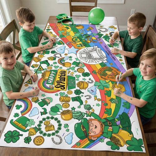 St. Patrick’s Day Jumbo Coloring Tablecloth