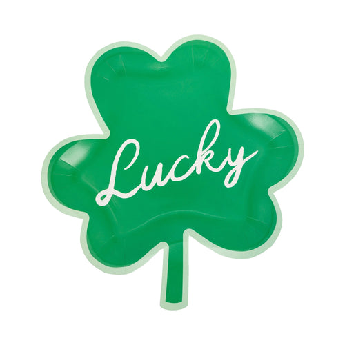 Lucky Shamrock Shaped Plate