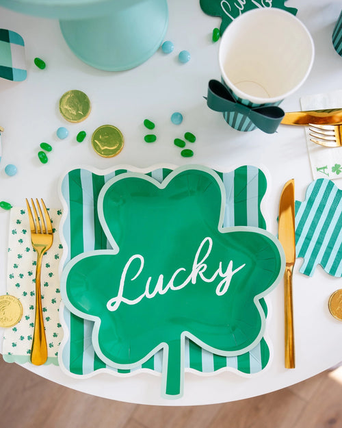 Lucky Shamrock Shaped Plate